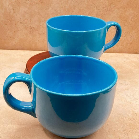 Set of 2 Santa Anita Large Soup Cups Mexico Stoneware 20 Fl Oz - Picture 4 of 11
